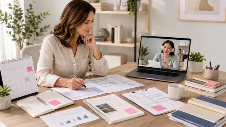 Business owner reviewing recurring work that could be supported by a virtual assistant