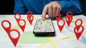 Local SEO task checklist with directory listings, reviews, page updates, and a location pin