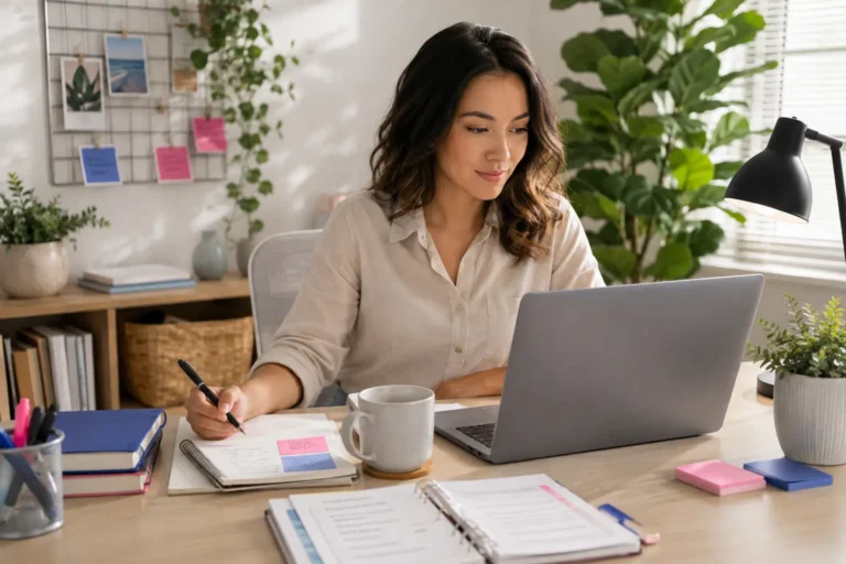 Virtual assistant demonstrating clear communication, careful task management, and digital remote-work skills