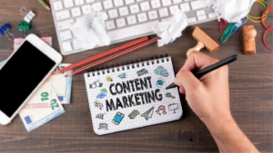 Virtual assistant workflow turning one blog article into social posts, slides, and email content