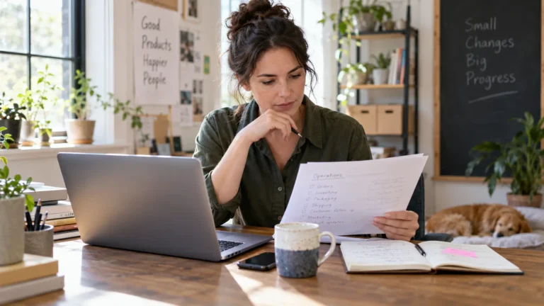 Business owner reviewing where AI appears across everyday business tools